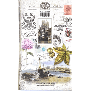 LIBRETA FLEXI MID VINTAGE CITYSCAPES 64 HJS. 5MM