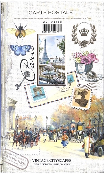 LIBRETA FLEXI MID VINTAGE CITYSCAPES 64 HJS. 5MM 1