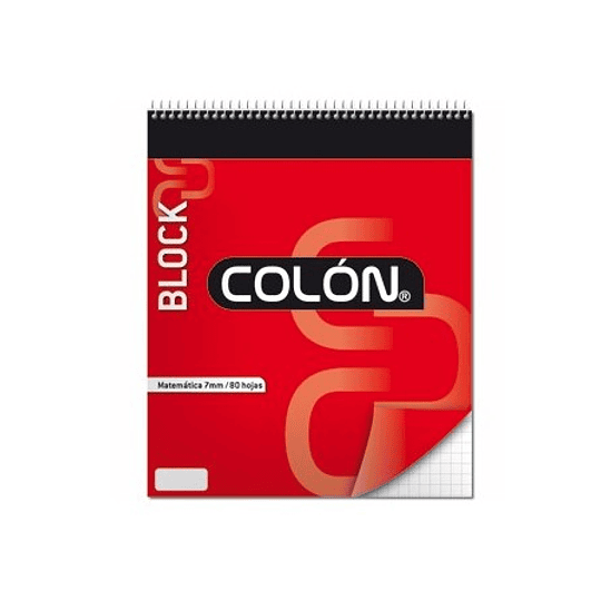 BLOCK COLON CARTA ESPIRAL 7mm ( CH )