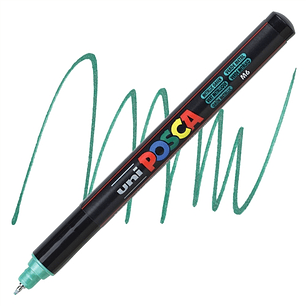 MARCADOR POSCA 1MR VERDE METALICO 0.7MM