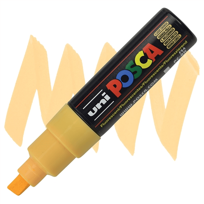 MARCADOR POSCA PC-8K NARANJO CLARO FLUORESCENTE 8.0 MM