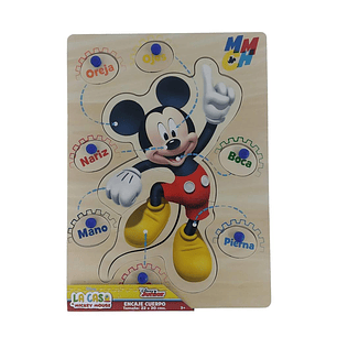 JUEGO ENCAJE 7 BOTONES CUERPO 22 X 30 MICKEY DISNEY TOYNG ADM-1000