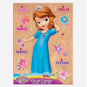 JUEGO ENCAJE 7 BOTONES CUERPO 22 X 30 PRINCESITA SOFIA DISNEY TOYNG ADM-0370