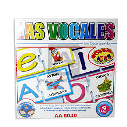 JUEGO DIDACTICO LAS VOCALES COD-AA6040 ( CD )
