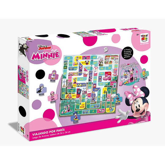 JUEGO DE AVANCE VIAJANDO POR PARIS MINNIE TOYNG 5+ ADJ-2890