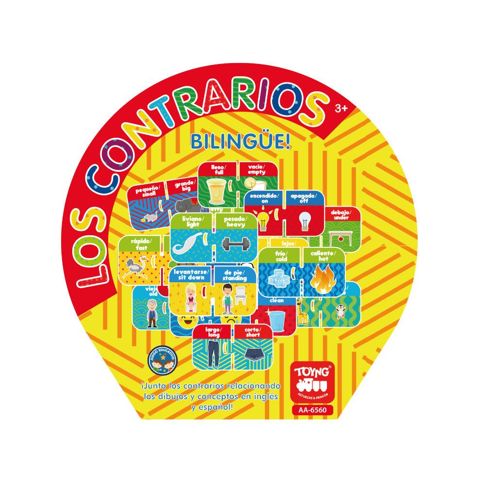 JUEGO EDUCATIVO LOS CONTRARIOS BILINGUE TOYNG COD. AA-6560 1