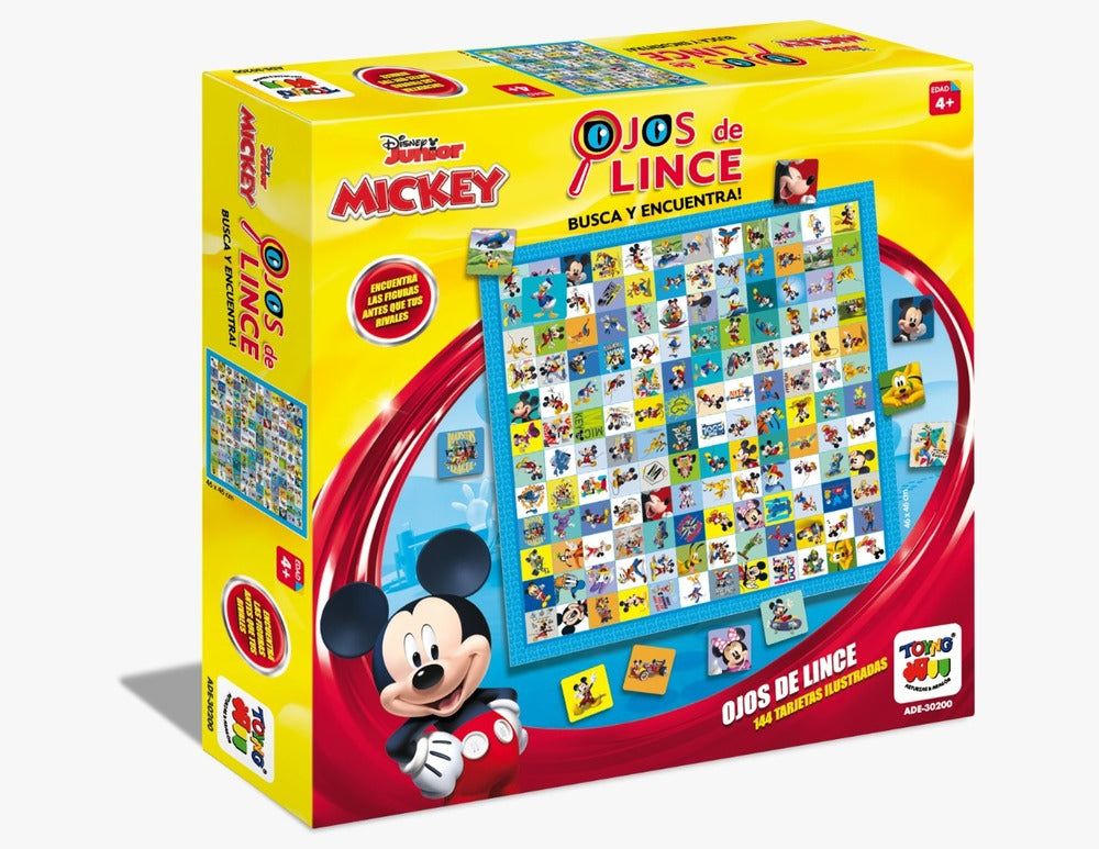 JUEGO OJOS DE LINCE MICKEY TOYNG 144 FICHAS ADE-30200 1