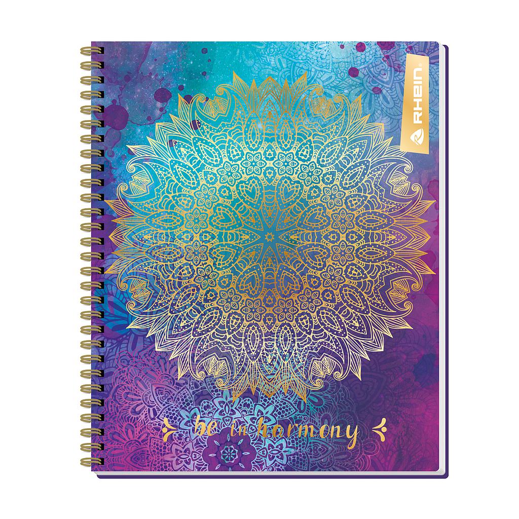 CUADERNO RHEIN UNIV. 7mm 100 hjs. CUADRICULADO INDIA 1