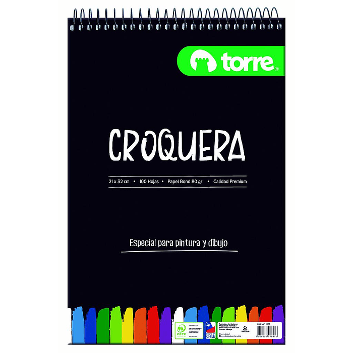 BLOCK CROQUERA OFICIO TORRE 100 Hjs 21 x 32 80Grs.