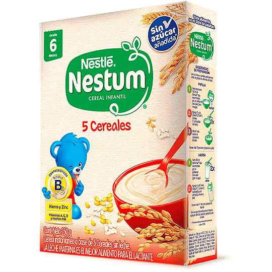 CAJA NESTUM NESTLE 5 CEREALES 250GRS