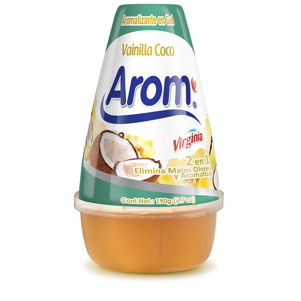 CONO GEL AROM VIRGINIA VAINILLA COCO 190 GRS.