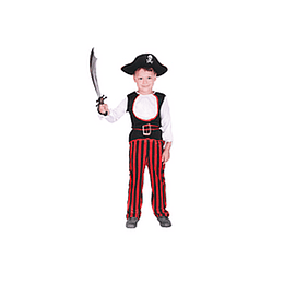 DISFRAZ INFANTIL GLAM PIRATA TALLA 4-6 AÑOS