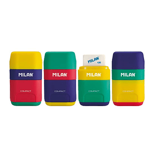 GOMA + SACAPUNTA DOBLE MILAN COMPACT MIX DIFERENTES COLORES