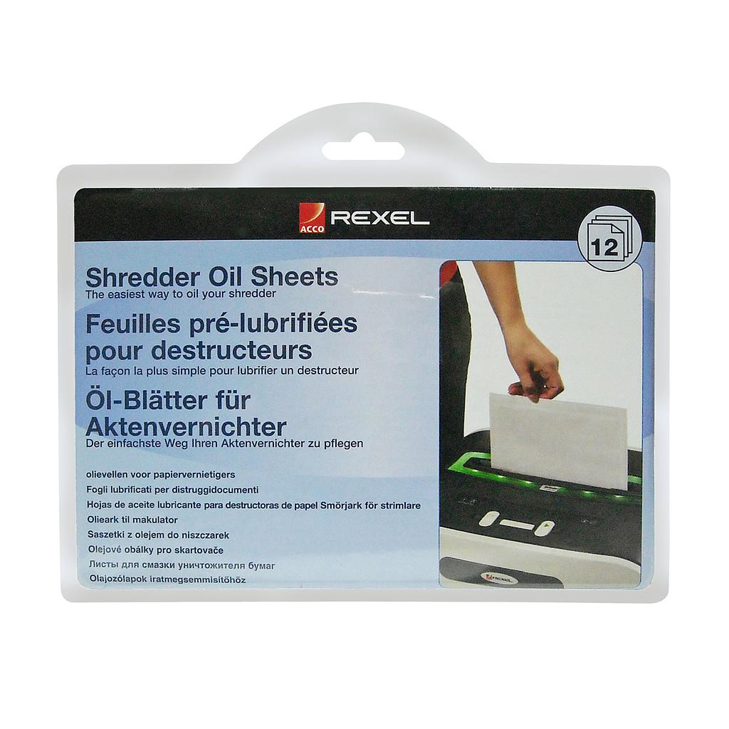 HOJA LUBRICANTE ACCO REXEL PARA DESTRUCTORA DE PAPEL 1