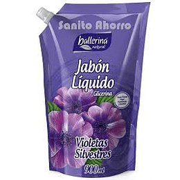 JABON LIQUIDO BALLERINA 750 ML DOYPACK VIOLETAS SILVESTRES