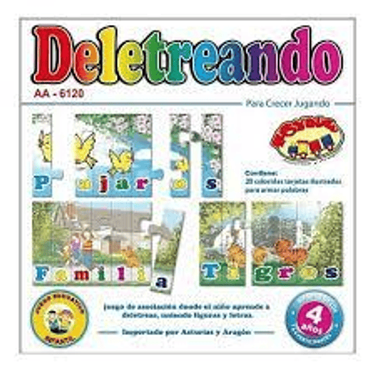 JUEGO DIDACTICO DELETREANDO SILABAS COD-AA6120