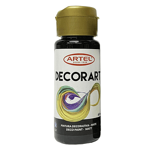 PINTURA DECORART ARTEL 60 ml NEGRO Nº 21