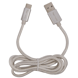 CABLE REFORZADO USB-A TIPO-C TECMASTER 1 MT TM-CB-M10