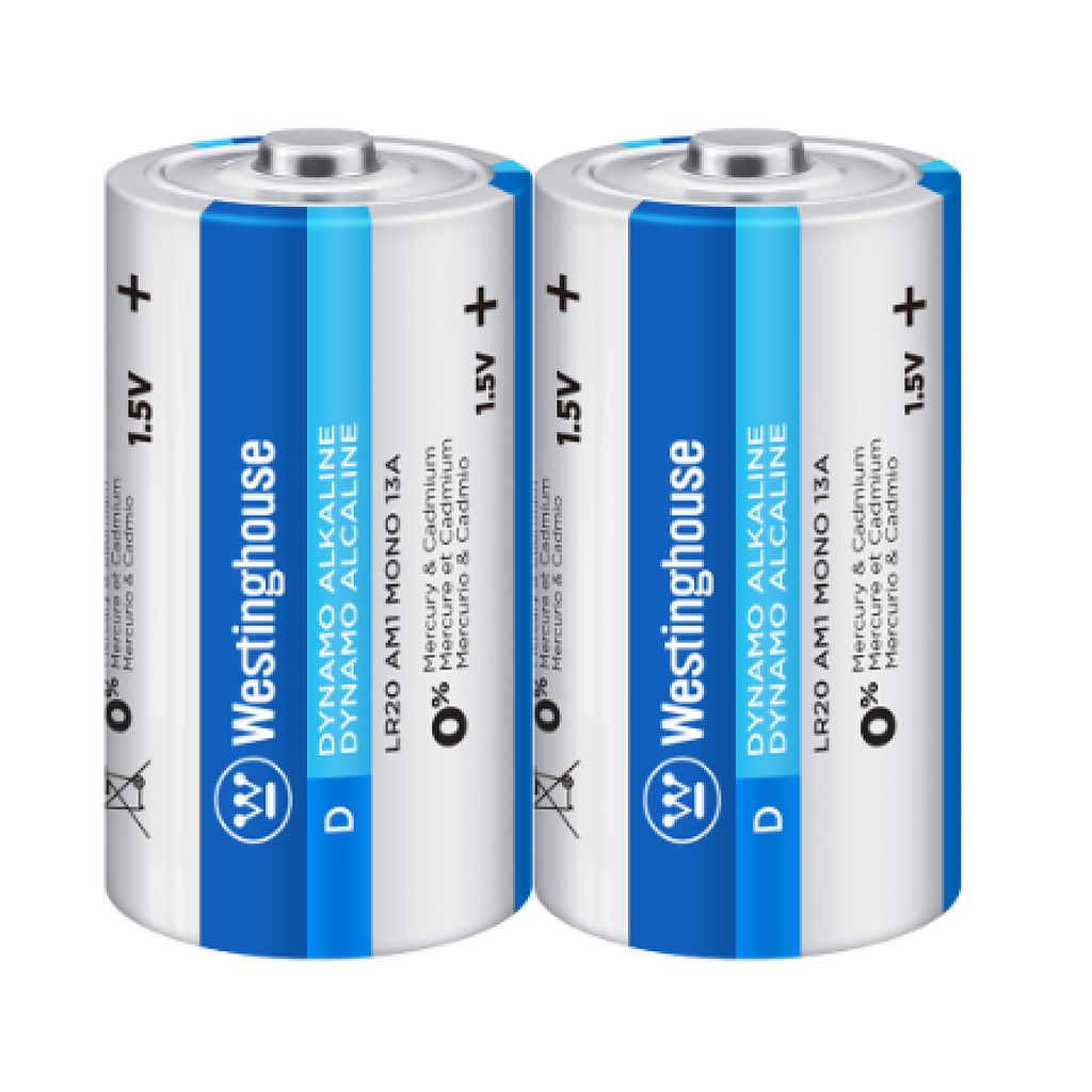 PILA WESTINGHOUSE D x2 (LR20) 1.5V 1