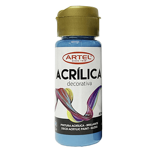 PINTURA ACRILICA ARTEL 60ml DECO AZUL CALIPSO  N° 400