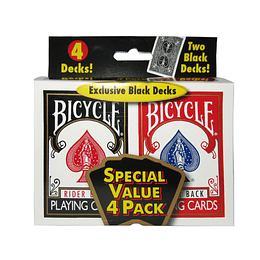 SET  NAIPE BICYCLE  PACK 4 MAZOS