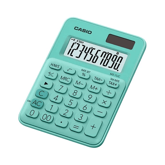 CALCULADORA CASIO DE ESCRITORIO 10 DIGITOS MS-7UC-GN