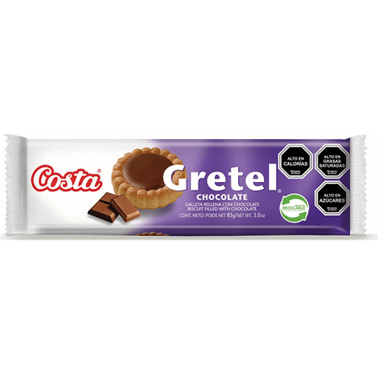 GALLETA GRETEL COSTA CHOCOLATE 85 GRS