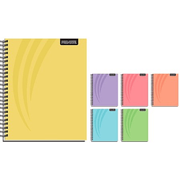 CUADERNO PROARTE UNIV. 7mm 100 Hjs TED/ ED LISOS PASTEL