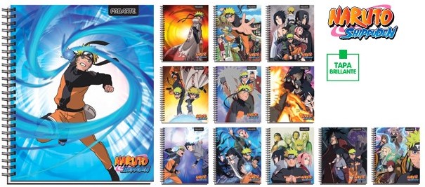 CUADERNO PROARTE UNIV. 7mm 100 Hjs TED/ ED NARUTO SHIPP  1
