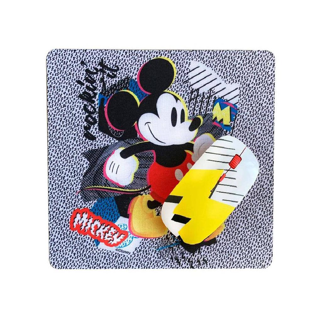 KIT PAD MOUSE + MOUSE INALAMBRICO MICKEY 2 1