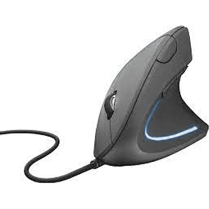 MOUSE ERGONOMICO TRUST VERTO ALAMBRICO/USB/ VERTICAL BLACK 22885