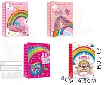 BOLSA DE REGALO NIÑA 23.5 X 19.5 X 8 CMS. 1