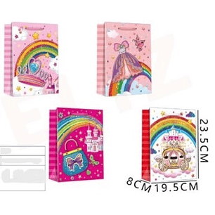 BOLSA DE REGALO NIÑA 23.5 X 19.5 X 8 CMS.