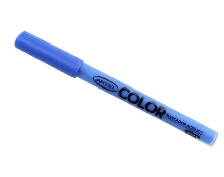 MARCADOR ACRILICO ARTEL AZUL 1MM 1