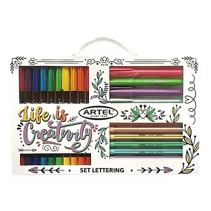 SET MARCADORES LETTERING  ARTEL 20 PCS