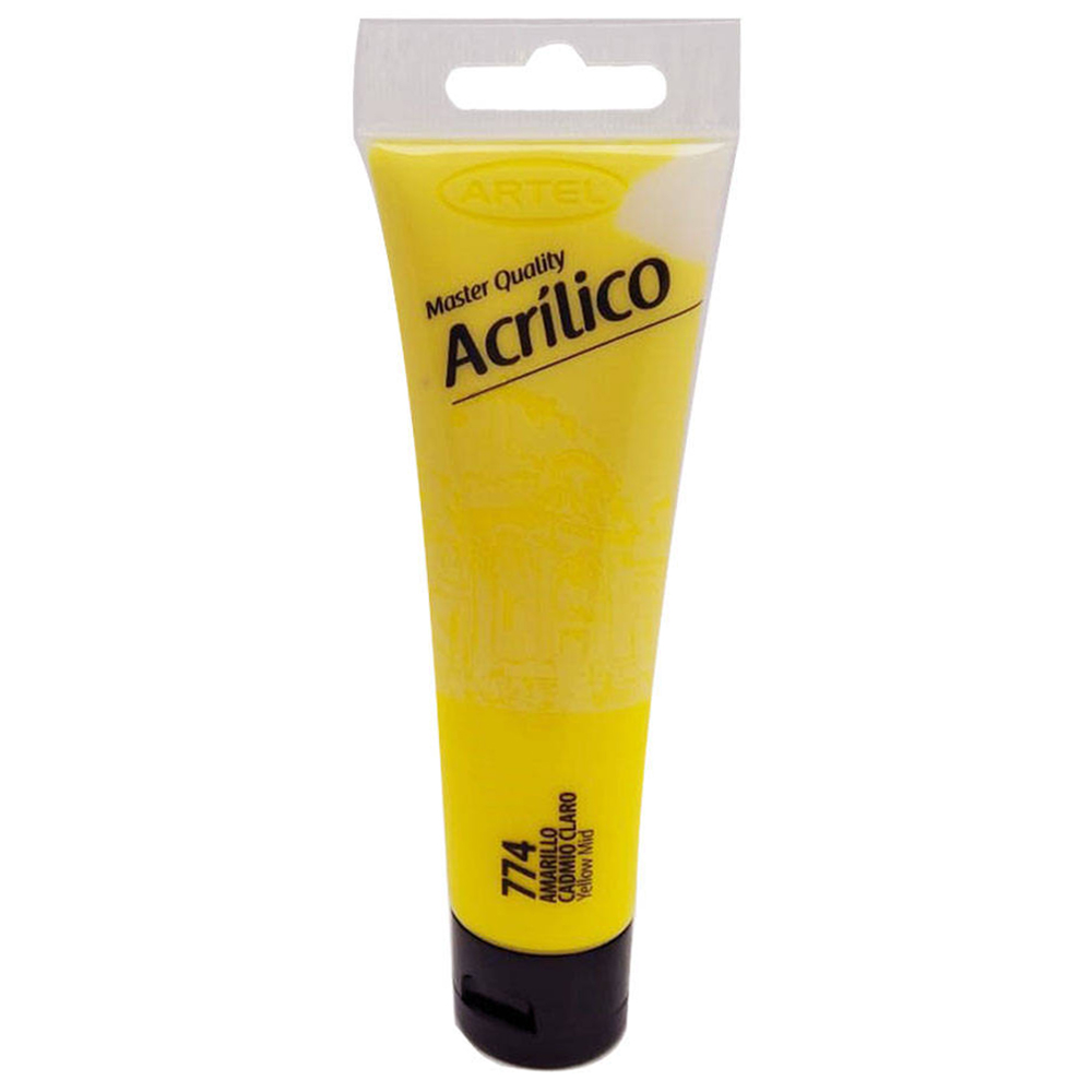 PINTURA ACRILICA ARTEL 100ML. AMARILLO CADMIO CLARO N°774 1