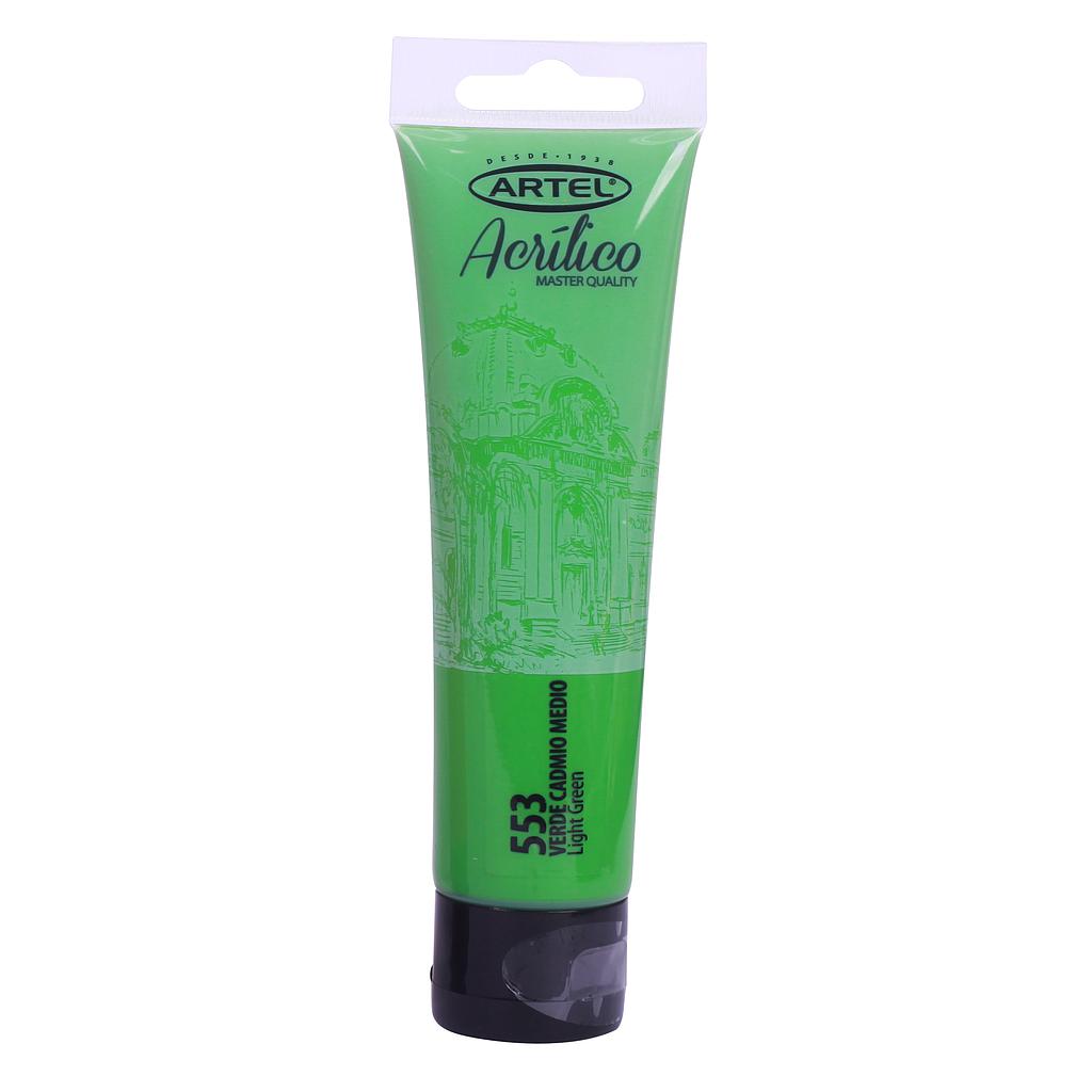 PINTURA ACRILICA ARTEL 100ML. VERDE CADMIO MEDIO N°553 1