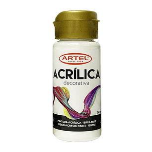 PINTURA ACRILICA ARTEL 60ml DECO BLANCO N° 100