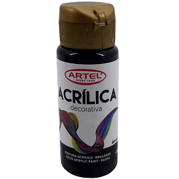 PINTURA ACRILICA ARTEL 60ml DECO NEGRO N°200