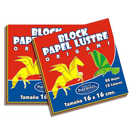 BLOCK PAPEL LUSTRE PAREDONES 16 x 16