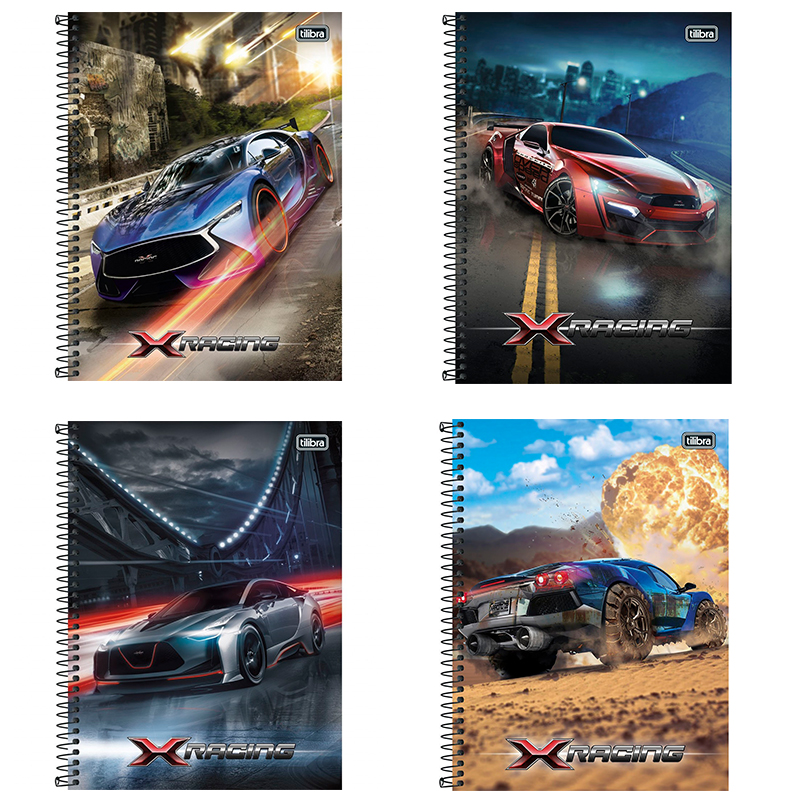 CUADERNO TILIBRA TOP CARTA 7mm 120 Hjs 3 MATERIAS XRACING 1