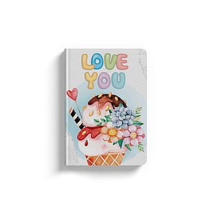 LIBRETA FLEXI MINI LOVE YOU 64 HJS. 5MM