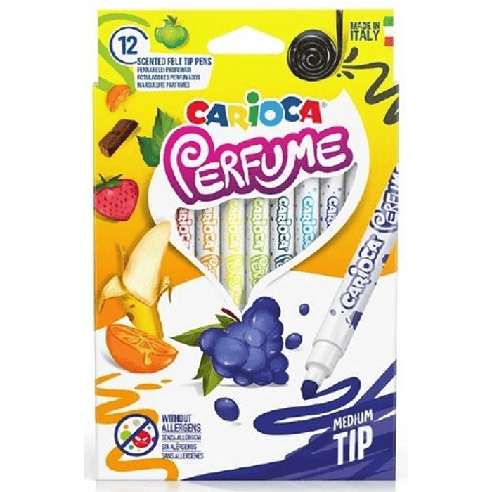 MARCADORES CARIOCA PERFUMADOS 12 COLORES