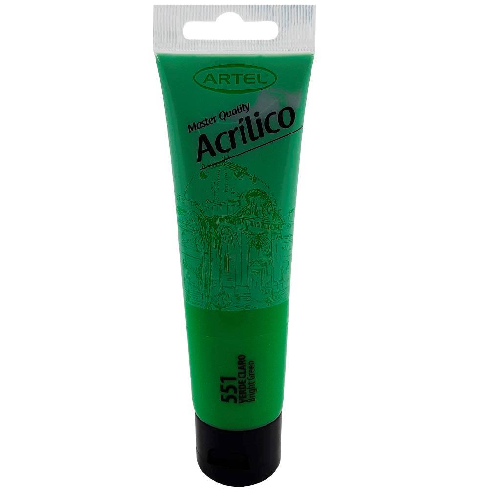 PINTURA ACRILICA ARTEL 100ML. VERDE CLARO N°551 1
