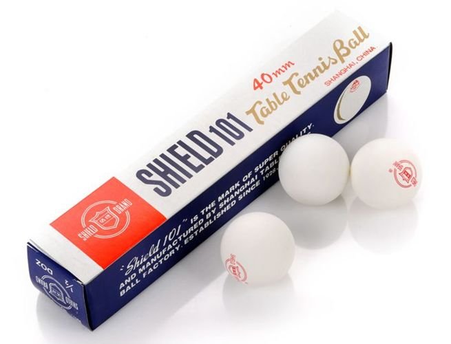 PELOTAS DE PING PONG SHIELD 6 UN. 40 MM. 1