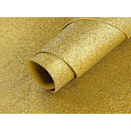 PLIEGO GOMA EVA PROARTE GLITTER 45 X 60CMS. ORO