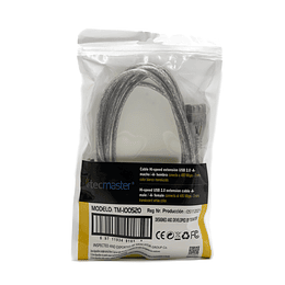 CABLE EXTENSION USB 2.0 3 MTS TECMASTER TM-100520