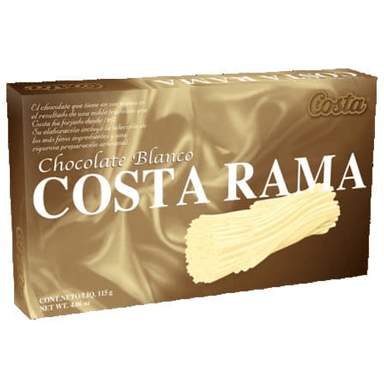 CHOCOLATE BLANCO COSTA RAMA 115GRS.