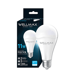 AMPOLLETA LED EMERGENCIA WELLMAX 11W LUZ FRIA