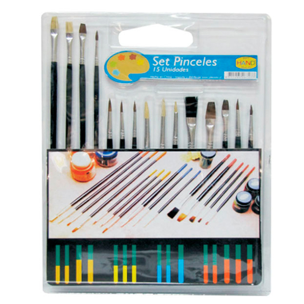 SET DE 15 PINCELES HAND 1